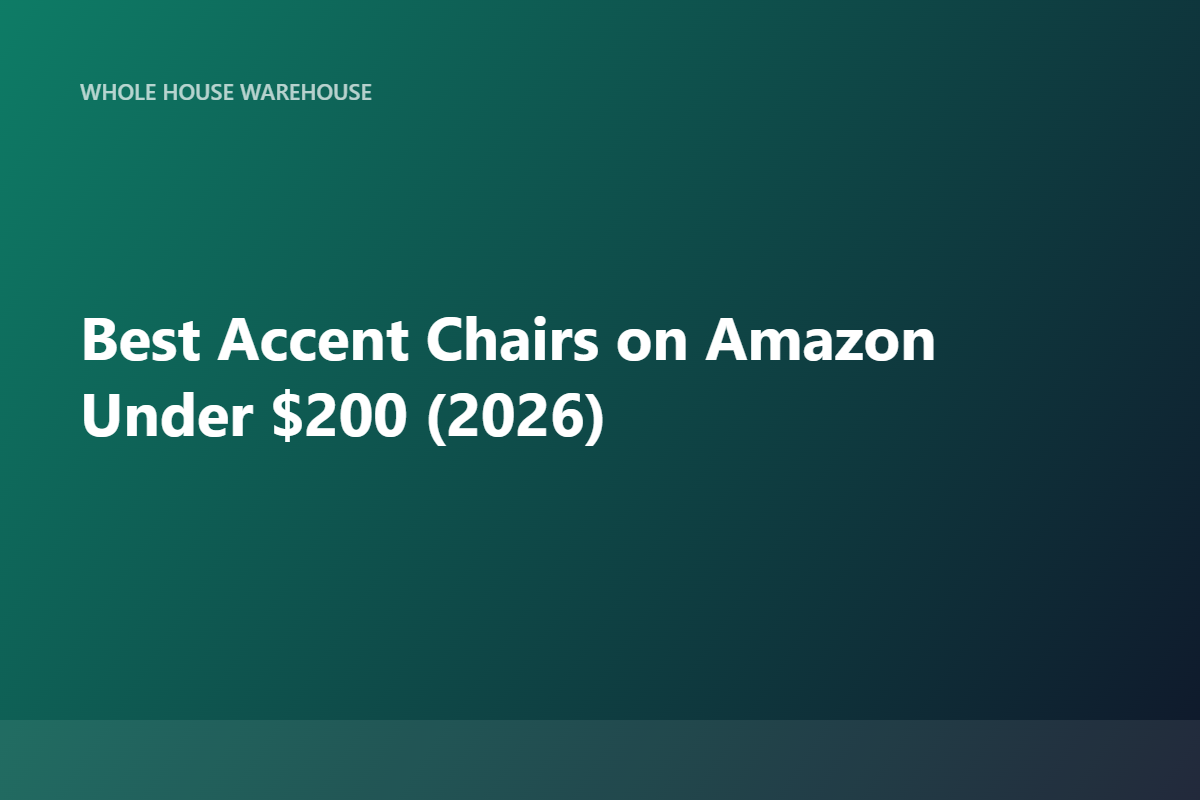 Best Accent Chairs on Amazon Under $200 (2026)