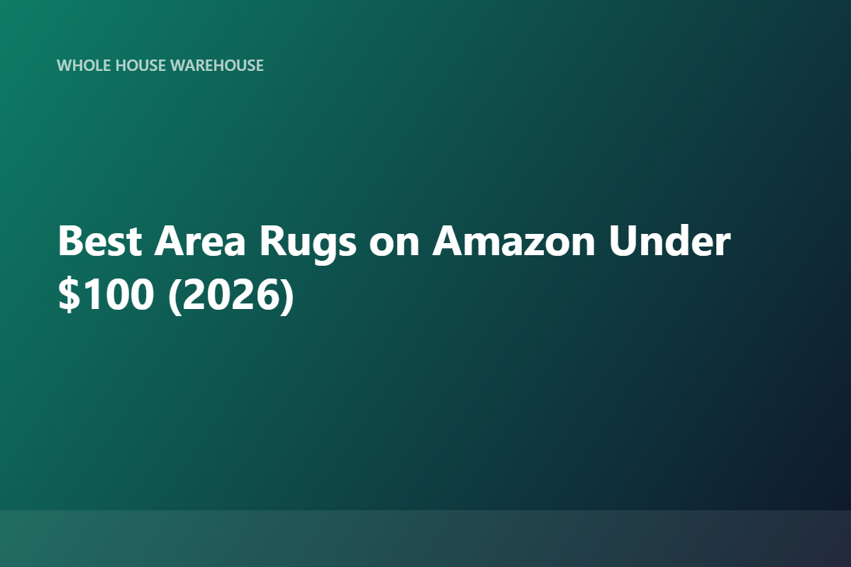 Best Area Rugs on Amazon Under $100 (2026)